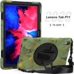 Lenovo Pad P11 / Pad P11 Plus Tablet Rugged Cover, Rotating Hand Strap and Stand - Image 2