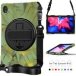 Lenovo Pad P11 / Pad P11 Plus Tablet Rugged Cover, Rotating Hand Strap and Stand - Image 3