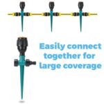 2 Pack - McGonagall Rotating Spike Garden Sprinkler, Connect multiple sprinklers together - Image 2
