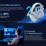 Baseus AeQur Wireless Gaming Headphones, 2.4G, Wired or Wireless, ANC, App Configuration - Image 6