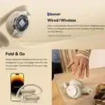 Baseus Bowie D05 Wireless Headphones, Wired or Wireless, Microphone, App Configuration - Image 4