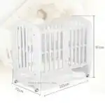 Infant / Baby Crib + Mattress, Multifunctional ALL-IN-ONE Bed For Kids - Image 6