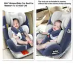 360 Rotating and Convertible Car Seat with ISOFIX and Top Tether - Image 7