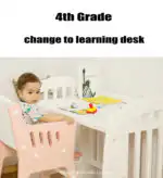 Infant / Baby Crib + Mattress, Multifunctional ALL-IN-ONE Bed For Kids - Image 14