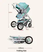 2 in 1 Boss Black Stroller Buggy and Reversible Bassinet - Image 14