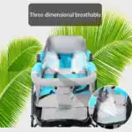 Deluxe Tandem Double Stroller Travel System for Newborns and Toddlers + Rain Cover - Image 10