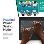 Samsung Galaxy Tab S8 Ultra/S9 Ultra/S10 Ultra Dux Ducis Magnetic Floating Keyboard Cover - Image 8