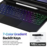 Samsung Galaxy Tab S8 Ultra/S9 Ultra/S10 Ultra Dux Ducis Magnetic Floating Keyboard Cover - Image 7