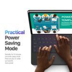 Samsung Galaxy Tab S7 / S8 / S9 / S9 FE Dux Ducis MK Magnetic Floating Keyboard Cover - Image 9