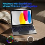 Apple iPad 11 2025 / iPad 10th Gen 10.9 2022 - Dux Ducis VK Wireless Detachable Keyboard/Cover, 1" Display - Image 10