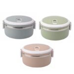 0.7L Insulated Stainless Steel Bento Box with Portable Hide-away Handle - 1,2 or 3 layer