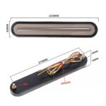 (2 PACK) 100 LED Truck/Trailer Rear Light Kit, 233mm Long, 12V-24V, Tail/Brake Red and Amber Sequential Turn Signal - Image 5