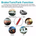 (2 PACK) 100 LED Truck/Trailer Rear Light Kit, 233mm Long, 12V-24V, Tail/Brake Red and Amber Sequential Turn Signal - Image 6