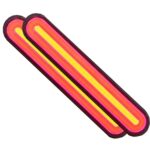 (2 PACK) 100 LED Truck/Trailer Rear Light Kit, 233mm Long, 12V-24V, Tail/Brake Red and Amber Sequential Turn Signal