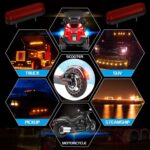 (2 Pack) 32 LED Truck/Trailer Tail Light Kit, 99mm Long, 12V-24V, Tail/Brake Red OR Amber Turn Signal - Image 5