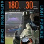 North Edge Evoque 2 Solar Charging Outdoor Watch, 50 Metres Waterproof - Image 4