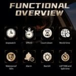 North Edge Hornet Adventure Watch, Hybrid Display, 50 Metres Waterproof, World Time, Speed - Image 5