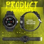 North Edge Mars 2 Rugged Watch, Water Resistant, Fitness Recording, Heart Rate, Blood Oxygen Monitoring - Image 2