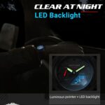 North Edge Mars 3 Carbon Fiber Outdoor Watch, 50 Metres Waterproof, World Time, Stopwatch - Image 4