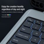 Samsung Galaxy Tab S9 / S9 FE / S10 FE Nillkin Bluetooth Detachable Touchpad Backlit Keyboard and Protective Cover, Camera Cover - Image 9