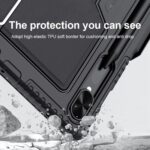 Samsung Galaxy Tab S9 / S9 FE / S10 FE Nillkin Bluetooth Detachable Touchpad Backlit Keyboard and Protective Cover, Camera Cover - Image 6