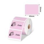 3 PACK - 40x30mm Phomemo Pre-Cut Thermal Label Roll, Blue/Pink/Khaki, 230 Labels per Roll - Image 2