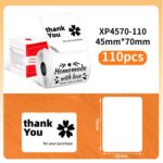 45mm Phomemo Pre-Cut Thermal Label Roll, White - Image 8