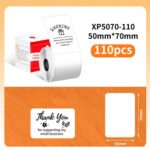 50mm Phomemo Pre-Cut Thermal Label Roll, White - Image 9