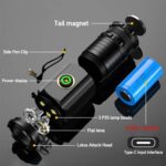 3 LED Mini Rechargeable Flashlight – Ultra-Bright, Waterproof, and Hands-Free - Image 9