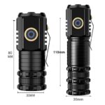 3 LED Mini Rechargeable Flashlight – Ultra-Bright, Waterproof, and Hands-Free - Image 3