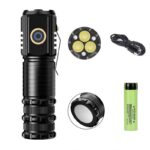 3 LED Mini Rechargeable Flashlight – Ultra-Bright, Waterproof, and Hands-Free