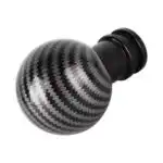 Carbon Fibre Texture Gear Shift Knob, Metal, Universal Fit - Image 2