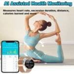 KM88 Womens Smart Watch, 1.32" AMOLED Display, AOD, Wireless Calls - Image 6