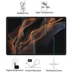 [2 Pack] Samsung Galaxy Tab S9 Ultra / S10 Ultra Tempered Glass Screen Protector, High Hardness - Image 3