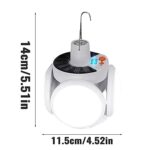 2400mAh Folding Solar Camping Light, 3 Light modes, Fold Out Hanging Design - Image 7