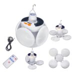 2400mAh Folding Solar Camping Light, 3 Light modes, Fold Out Hanging Design - Image 3