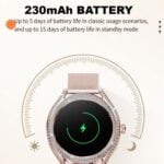 V66 Womens Smart Watch, Fitness Tracker, 1.28in AMOLED Display, Sports Modes, Music Control, Alarms, Notifications - Image 7