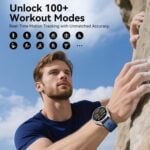 Joyroom JR-FC3 Smart Watch, 1.43" AMOLED Display, Blue Leather Strap - Image 8