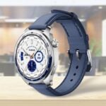 Joyroom JR-FC3 Smart Watch, 1.43" AMOLED Display, Blue Leather Strap