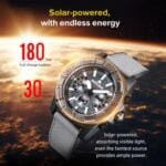 NORTH EDGE BLAZE Men's Solar-Powered Outdoor Adventure Watch | 50M Waterproof Chronograph - Image 4