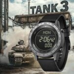 NORTH EDGE TANK 3: 5ATM Water Resistant Outdoor & Sports Watch