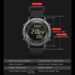 NORTH EDGE TANK 3: 5ATM Water Resistant Outdoor & Sports Watch - Image 9