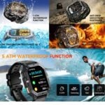 Oukitel BT101 2.02" AMOLED Display Rugged Smart Watch, 410mAh Battery, 5ATM, IP69K, 100+ Sports Modes - Image 9