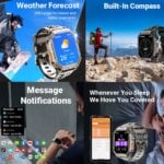 Oukitel BT80 2.13" AMOLED Display Rugged Smart Watch, 1000mAh Battery, 5ATM, IP69K, 100+ Sports Modes - Image 4