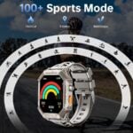 Oukitel BT80 2.13" AMOLED Display Rugged Smart Watch, 1000mAh Battery, 5ATM, IP69K, 100+ Sports Modes - Image 8
