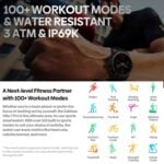 Zeblaze Vibe 7 Pro Rugged Smart Watch, 1.43" AMOLED Display, BT Voice Calls, 100+ Sports Modes - Image 12