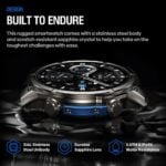 Zeblaze Vibe 8 Rugged Outdoor Smart Watch – 1.43" AMOLED, Built-in Flashlight, 5ATM, IP69K - Image 7