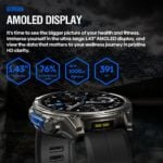 Zeblaze Vibe 8 Rugged Outdoor Smart Watch – 1.43" AMOLED, Built-in Flashlight, 5ATM, IP69K - Image 11