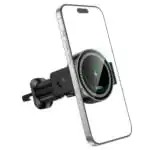 5W Wireless Charging Magnetic 2-in-1 Air Vent Phone Holder – Magnetic or Clamp Mount