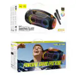 600W Bluetooth Party Speaker with 2 Wireless Microphones - Image 10